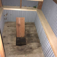 茶臼岳 ウソッコ沢小屋の登山トイレ