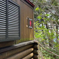 燕岳　合戦小屋の登山トイレ